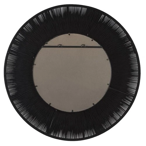 Uttermost Sailors Knot Round Coastal Iron Rope and MDF Wood Mirror in Dyed Black - Picture 4 of 7