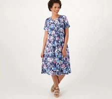 LOGO by Lori Goldstein Lounge Regular Dress Ink XS New