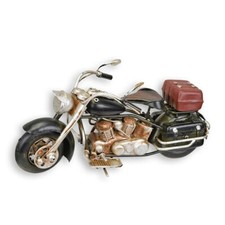 9932164 Nostalgisches Modell-Auto Oldtimer Motorrad 10x8x19cm