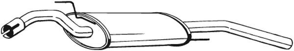 BOSAL 279-483 End Silencer for VW