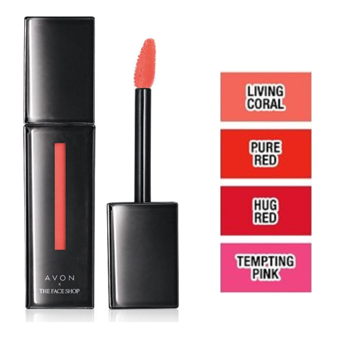 Avon The Face Shop Tintenserum Lippenfarbe TEMPTING PINK Glanz glänzend flüssig versiegelt - Bild 3 von 4