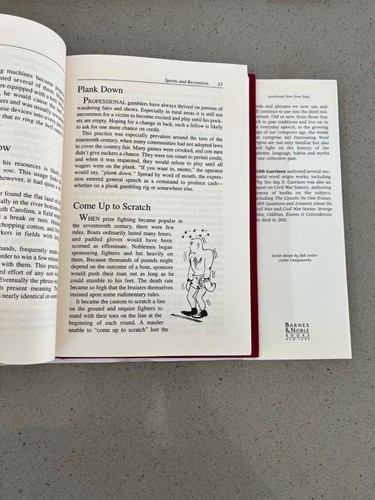 445 Fascinating Word Origins by Webb Garrison 2000 Hardcover w/DJ Barnes & Noble - Picture 12 of 13