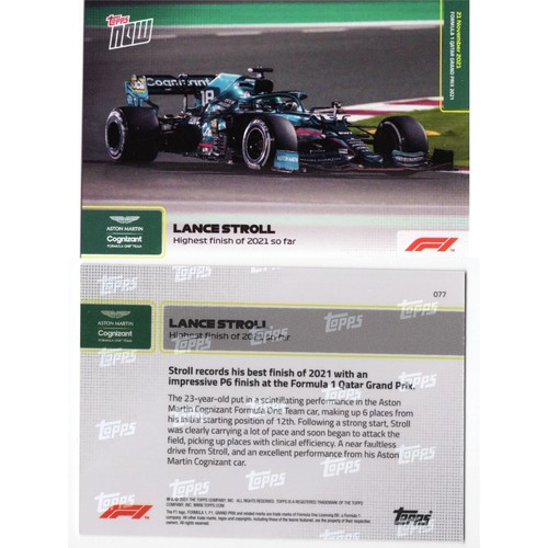 TOPPS NOW F1 CARDS NUMBERS 01-89 FORMULA 1 2021 TRADING CARDS- CHOOSE FROM LIST - Picture 70 of 76