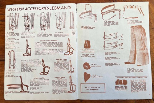 ORIGINAL 1974 LEBMAN'S FINE LEATHER GOODS Cowboy Saddles San Antonio, TX - Picture 4 of 5