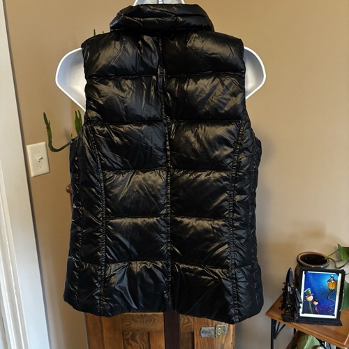 My Anorak Duck Down Full Zip Shiny Vest Pockets In Black Women’s Size M Packable - Bild 2 von 11