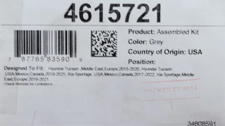 NUEVO Forros de piso delantero WeatherTech gris 4615721 para Sportage 17-22 Tucson 19-21 Foto 2 de 4