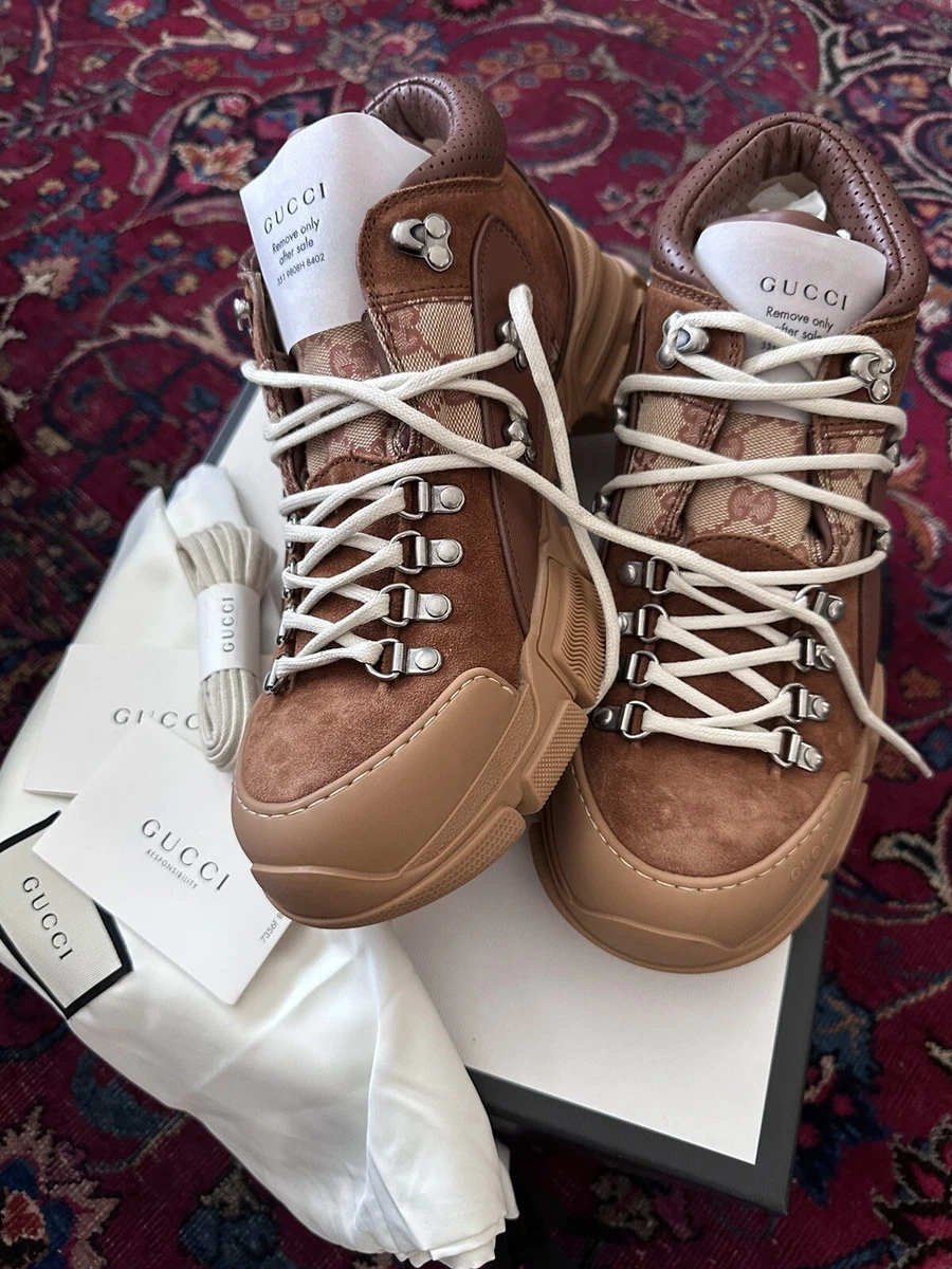 Gucci, Shoes, Gucci Flashtrek Logo Winter Boots Men Sz Gucci