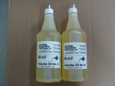 1 QUART EA SPINDLE OIL VELOCITE 6 / LW  GEAR OIL VELOCITE 10, LATHE GRINDER ''NEW