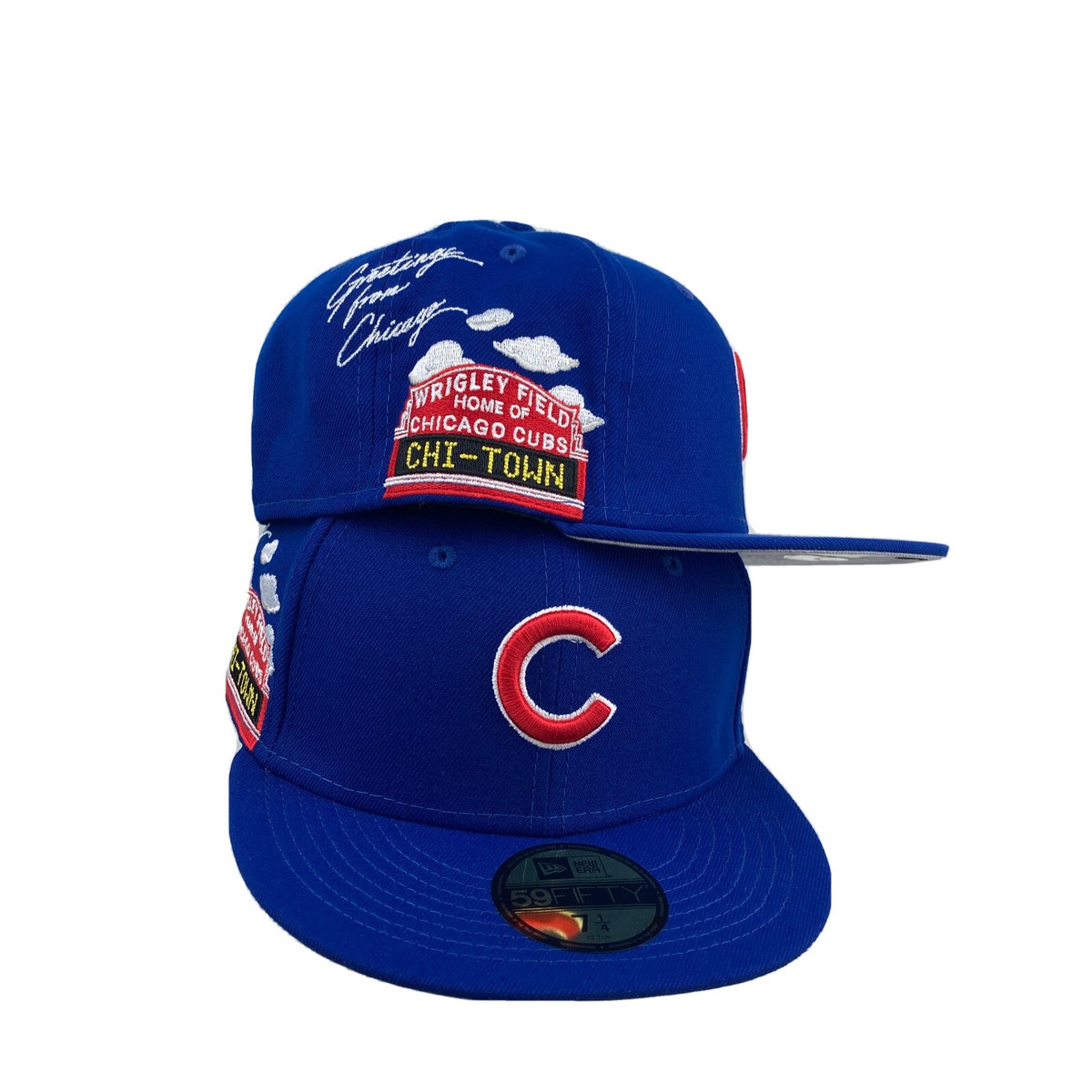 Royal Blue Chicago Cubs Cloud Icons New Era 59FIFTY Fitted 73/4