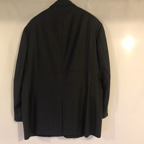 Norman Hilton Dark Gray Men's Pinstripe Suit Size: 46R(Coat) - Picture 5 of 6