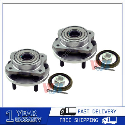 2PCS WJB Front Wheel Hubs & Bearing set pairs For 1990 92-95 Dodge Grand Caravan