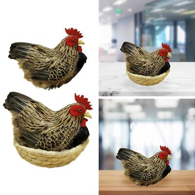 Huhn Simulation Modell Simulation Henne Modell Ornament Realistische Outdoor Deko