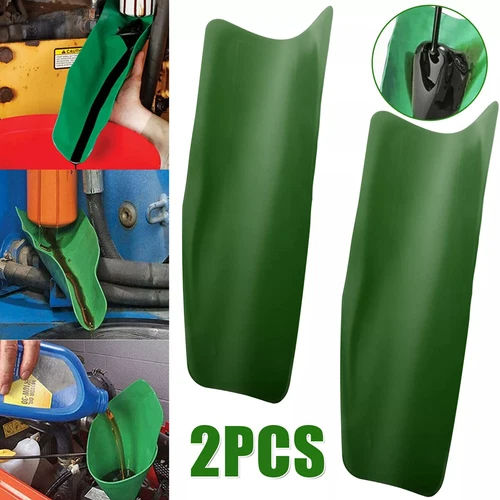 2 Pcs Universal Flexible Oil Draining Funnel Tool Car Fluid Filled Drainage