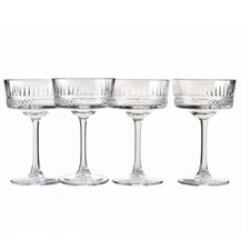 4/8 Pcs Pasabahce Stemmed Champagne Cocktail Drinking Glasses Goblets - 260ml