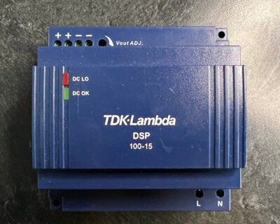 TDK-Lambda DSP 100-15 Power Supply DIN Mount New Open Box