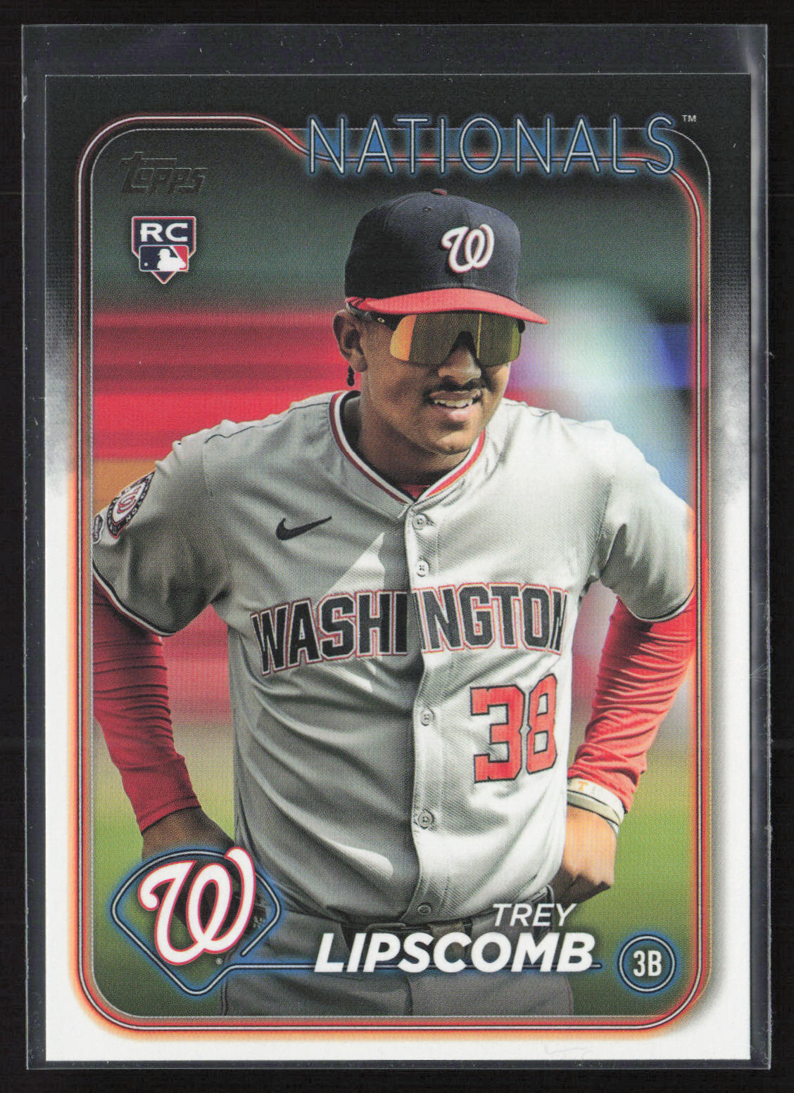 Trey Lipscomb 2024 Topps Update US143 Golden Mirror SP Nationals RC