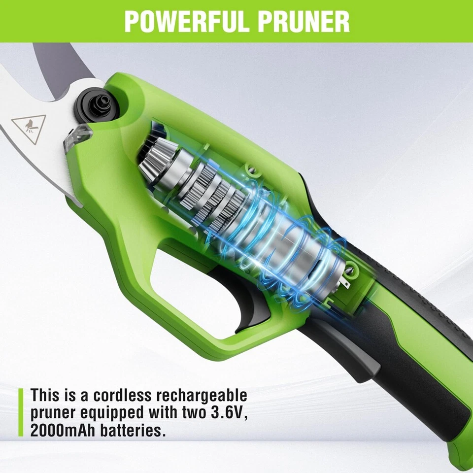 WORKPRO Rechargeable Electric Pruning Shear Cordless Tree Pruner Cutter Scissors - Image 4 of 4