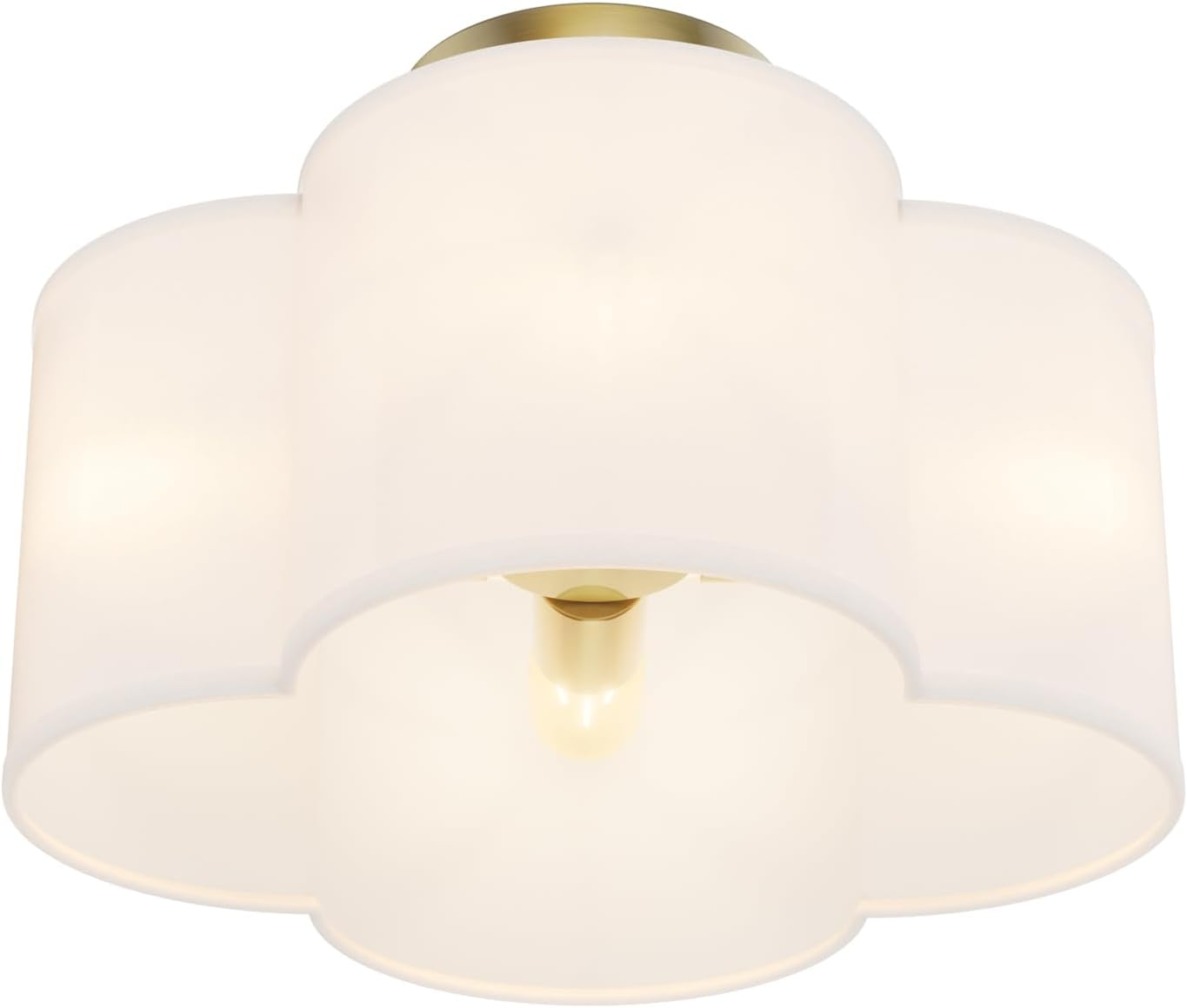 4-Light Semi Flush Mount Ceiling Light Fixture,Modern Close to Ceiling Lamps wit