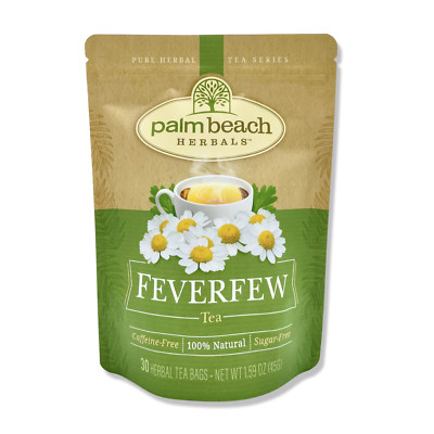 Feverfew Tea by Palm Beach Herbals  | 30ct, Caffeine-Free