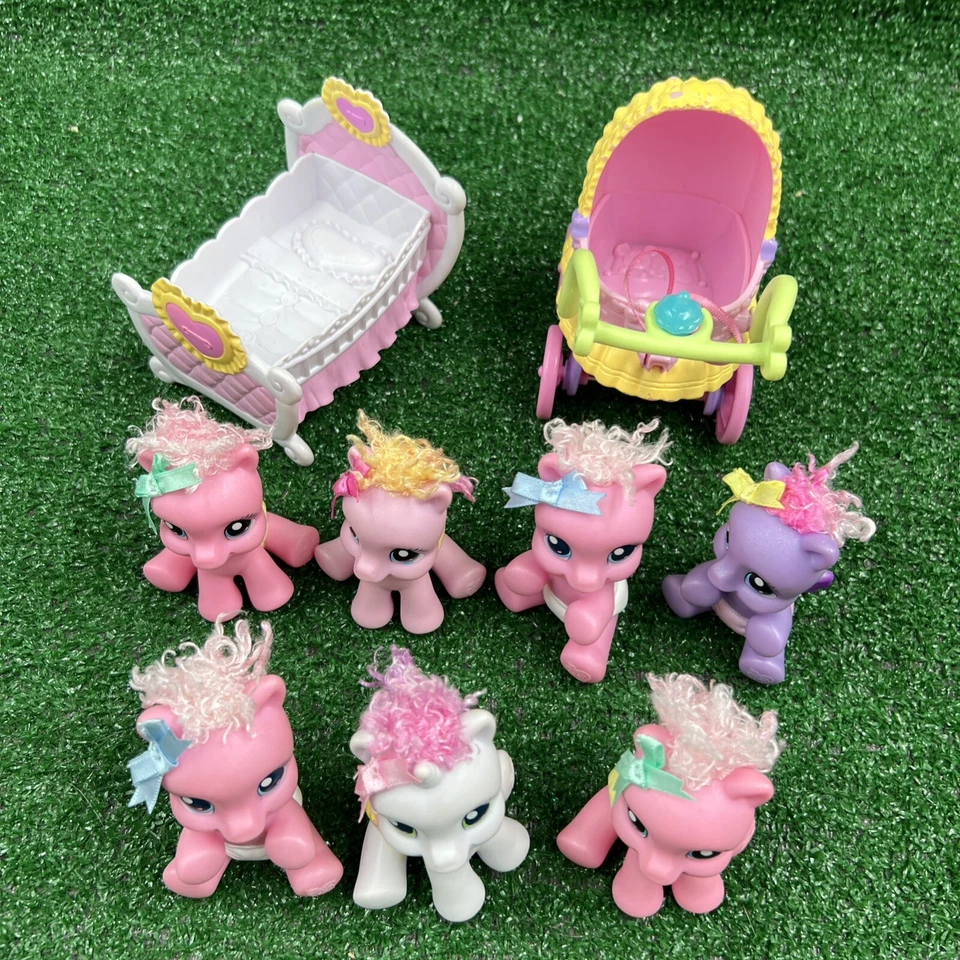 MLP G3.5 2008 My Little Pony recién nacido Cuties bebés lote de 7 con accesorios Foto 2 de 4