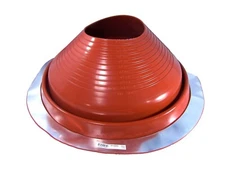 #9 (10"- 19") OD DEKTITE Round Base Metal Roofing Pipe Flashing Boot RED DF209RE