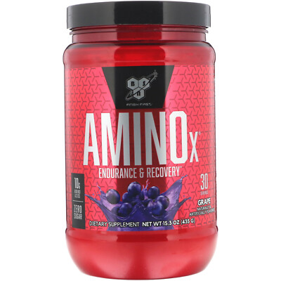 2 X BSN, AminoX, Endurance & Recovery, Grape, 15.3 oz (435 g)