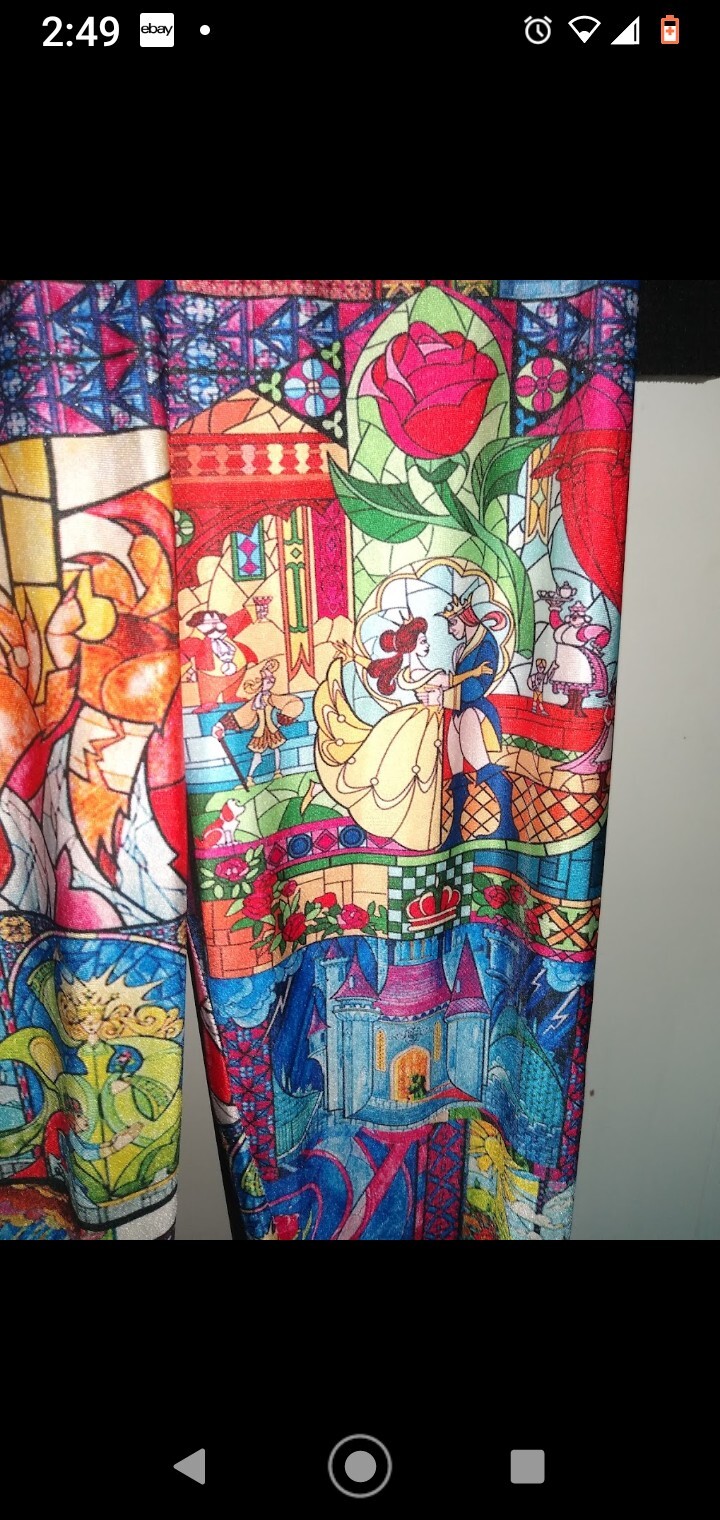 Beauty And The Beast Leggings Large - image 3