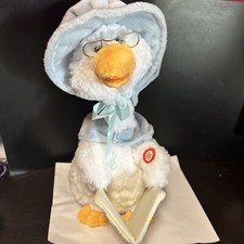 Cuddle Barn Mother Goose Animated Talking Musical Plush Toy 14  Nursery Rhymes