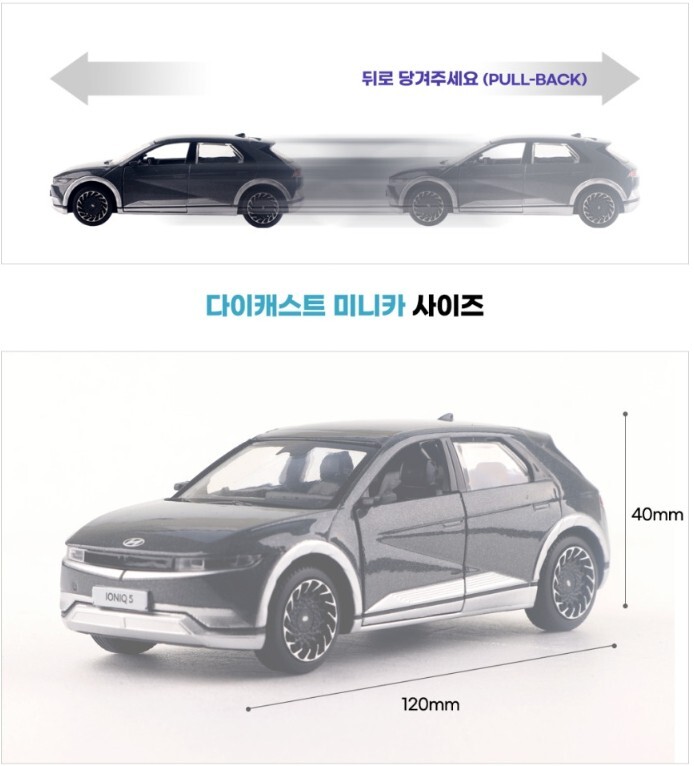 Hyundai IONIQ 5 1:38 Scale Miniature Diecast Mini Car Display Car