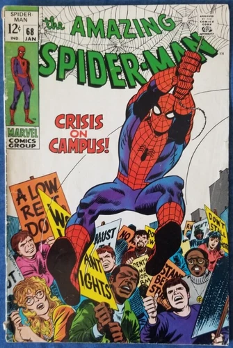 Amazing Spider-Man 68 Jan 1968 Spiderman vs. Kingpin John Romita Sr. art VG/F5.0