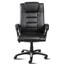 Sillon-de-oficina-tapizada-en-piel-sintetica-color-negro-extra-acolchada-McHaus miniatura 3