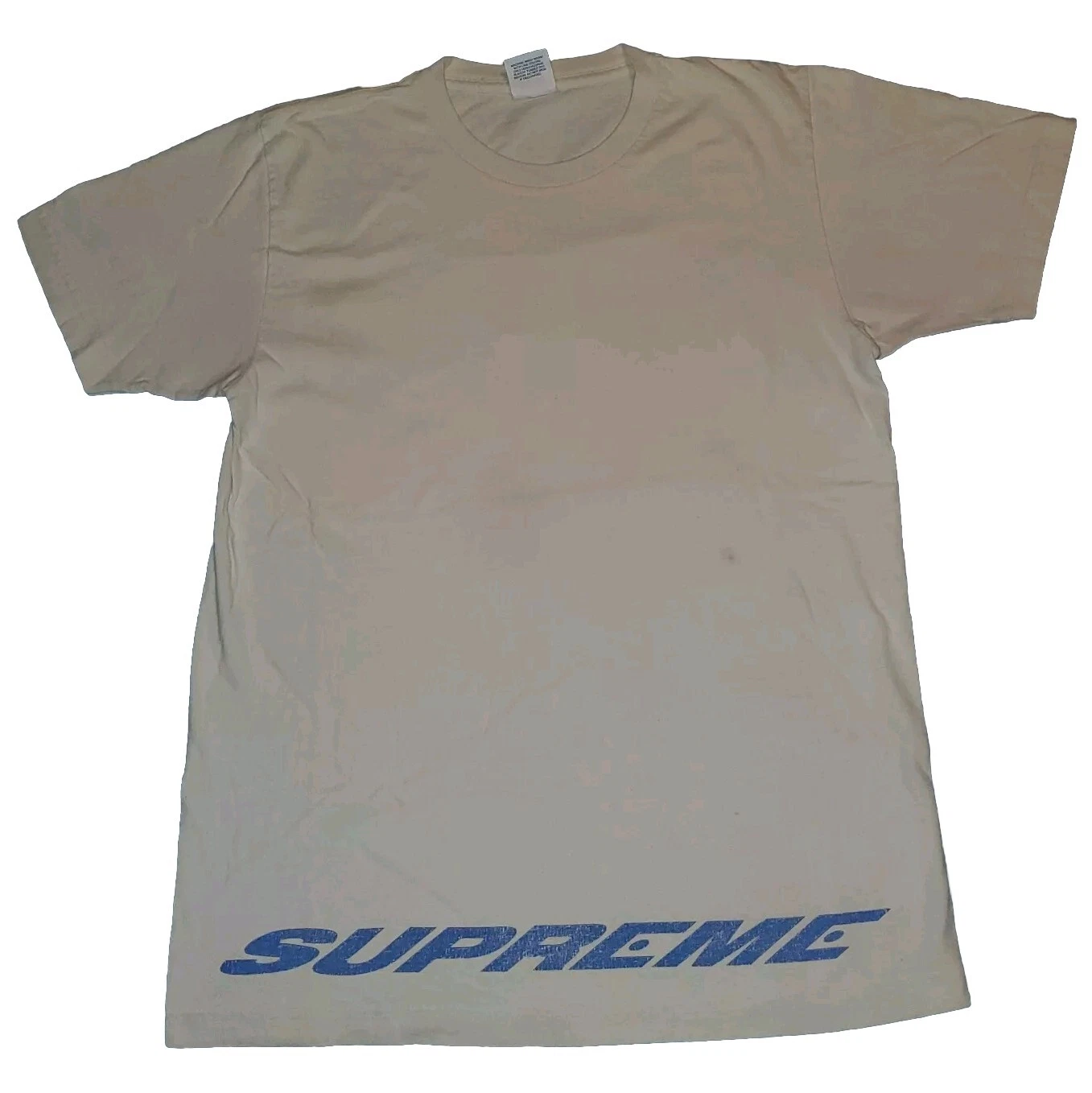 T shirt cinétique homme 2 faces Supreme S/S 2014 T shirt blanc graphique taille MOYENNE Y2K