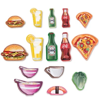 BETTER FOCUS Food Chain Magnate 400+ Premium Meeple Stickers - Base Game Ketchup expansion