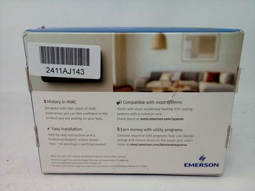 EMERSON ST76U SENSI TOUCH 2 SMART THERMOSTAT - Picture 4 of 5
