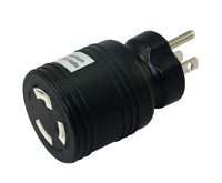 Conntek 30222-bk Locking Adapter With 15-amp 125-volt Male Plug To 30-amp Loc... on sale Conntek 30222-bk Locking Adapter With 15-amp 125-volt Male Plug To 30-amp Loc... on sale