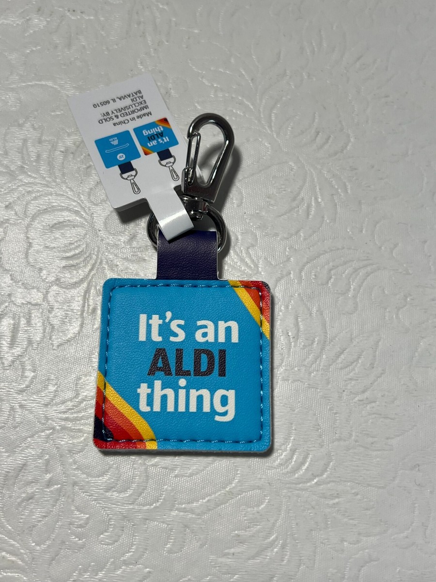 Aldi Quarter Keeper Keychain – Cute Designs: Sunshine, Gnome, Heart, Sushi, Cheetah, "Aldi Thing" – New With Tags – Fun Grocery Helper