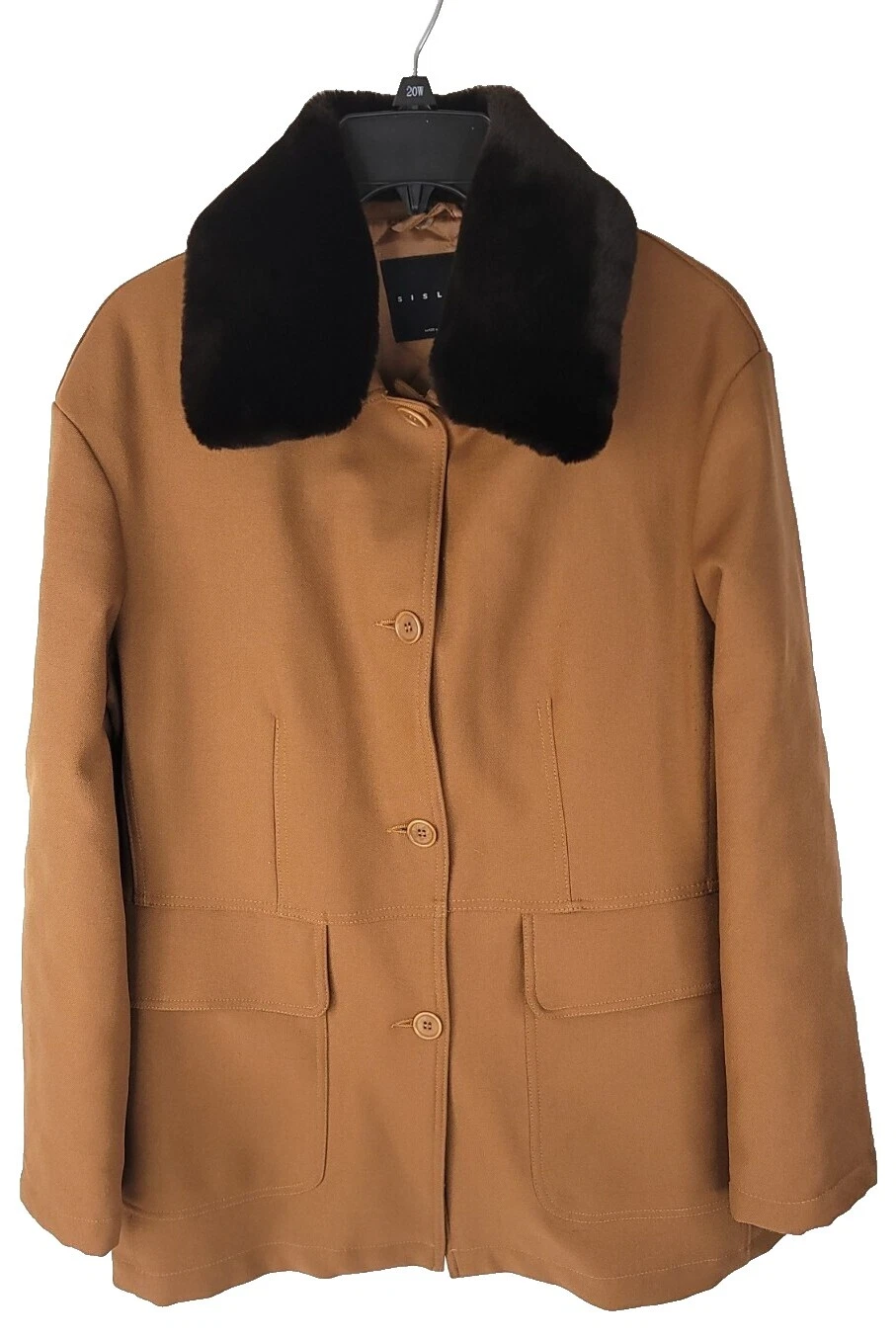 Sisley Marrón abrigos, chaquetas y chalecos para Mujeres