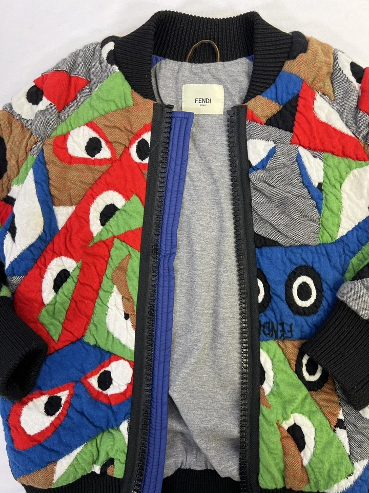 Authentic Fendi Bomber Jacket Girls Size 6 - Image 4 of 4