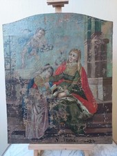 Peinture Religieuse Toile 1823 Sainte Anne Anna XIX Siècles