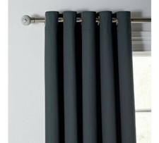 Home Blackout Thermal Eyelet Curtains - Jet Black Need a nice dark room to sleep
