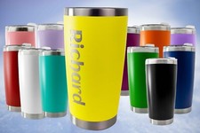 Engraved 500ml Thermal Double Insulated Cup Personalised Christmas Birthday Gift