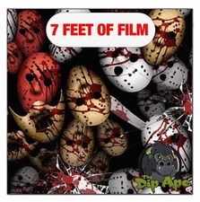 Hydrographic film Bloody Massacre hydro dip Friday 13th bloody skulls 7' x 20"