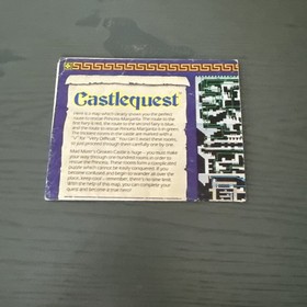 Castlequest Nintendo NES Foldble Promo Poster Map Insert ONLY