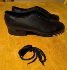 Leo USA Jazz Tap Shoes Size 6M BLACK NWB Lace Up