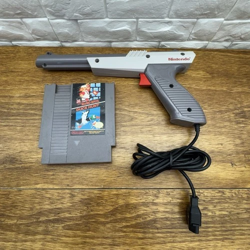 Super Mario Bros and Duck Hunt (Nintendo NES, 1985) with Zapper Gun Tested Works