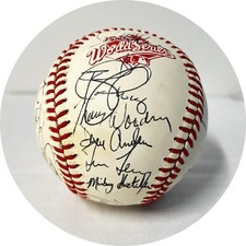 1988 World Series Champions Dodgers Autographed Team Baseball (24 sigs) JSA