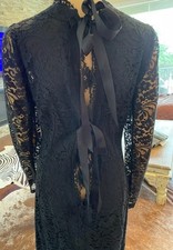 Dolce & Gabbana Black  Lace Dress Long Sleeve