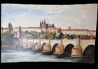 Vintage Painting Charles Bridge and Prague Castle Prague, Czech Republic — photo 1