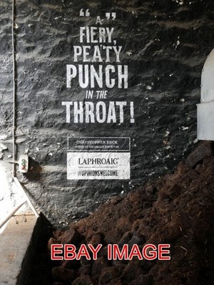 PHOTO  ISLAY PEAT FOR SMOKING THE MALT AT LAPHROAIG DISTILLERY