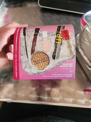 Sephora Collection Makeup Mania Set Size Up Mascara Plumping Gloss Lip Eye Nail